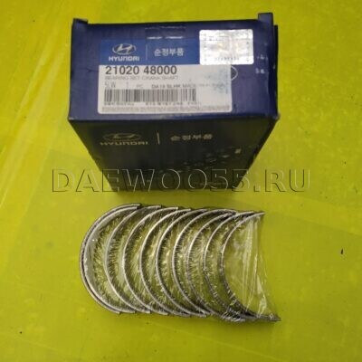 Вкладыши коренные STD D4GA 21020-48000, 2102048000